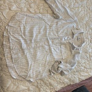 Babaton Cream and Black Striped Shirt